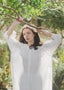 The Abilene Nightgown in Antique White-Preorder