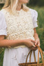 The Greta Vest in Bisque