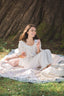 The Emmé Pajama Set in Antique White