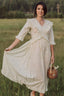 Eleanor Dress in Pearly Everlasting
