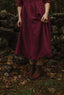 Alcott Dress in Cranberry Linen