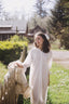 The Abilene Nightgown in Antique White-Preorder