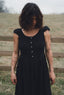 Lauretta Dress in Organic Ebony Linen