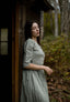 Alcott Dress in Moss Linen