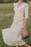 Eleanor Dress in Pearly Everlasting