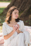 The Emmé Pajama Set in Antique White