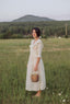 Eleanor Dress in Pearly Everlasting