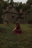Alcott Dress in Cranberry Linen