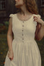 SAMPLE Lauretta Dress in Meringue Linen