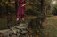 Alcott Dress in Cranberry Linen