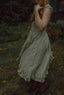 Lauretta Dress in Moss Linen