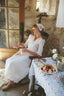 Eleanor Dress in Pure Milk White
