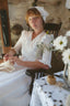 Eleanor Dress in Pure Milk White