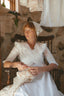 Eleanor Dress in Pure Milk White
