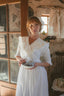 Eleanor Dress in Pure Milk White