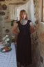 Lauretta Dress in Organic Ebony Linen