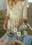 Eleanor Dress in Pearly Everlasting