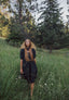 Clara Dress in Ebony Linen
