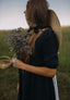 Clara Dress in Ebony Linen