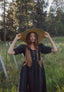 Clara Dress in Ebony Linen