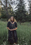 Clara Dress in Ebony Linen